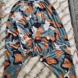 Military Print Harem Pants